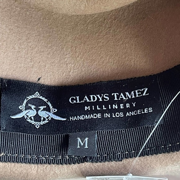 Gladys Tamez Millinery Alex Hat  in Camel Women's Size M NWT - Picture 8 of 10